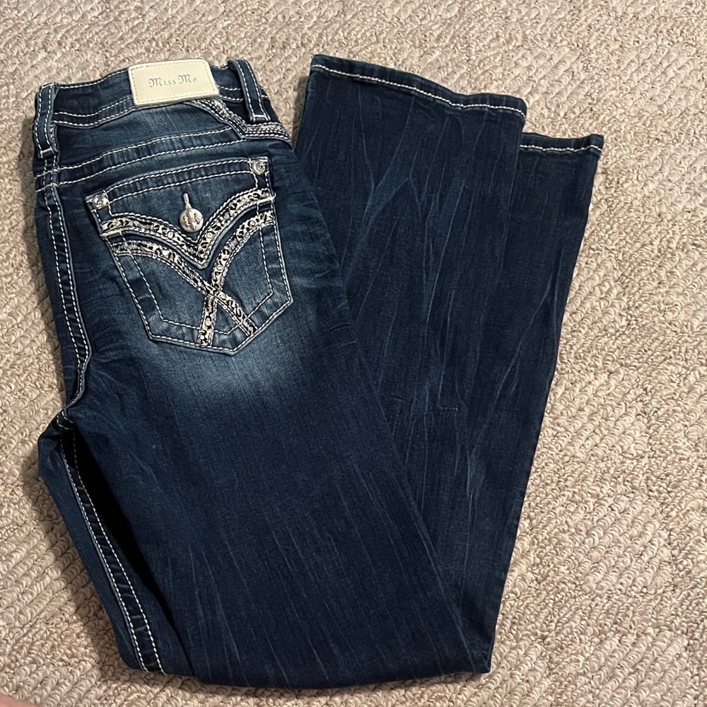 Miss Me Women's Dark Indigo Boot Cut Jeans